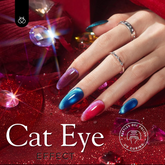 Esmaltes en gel marca Beetles - Colección efecto Cateye ojo de gato - Efecto , 4 colores diferentes. Esmalte en GEL para uñas UV – LED.